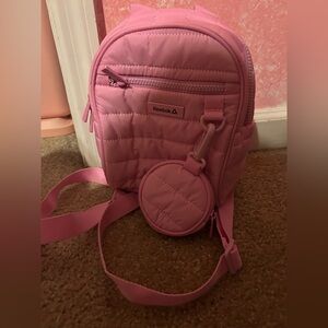 Reebok Pink Quilted Mini Backpack